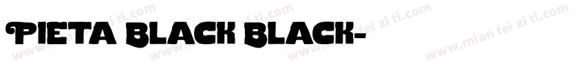 Pieta Black Black字体转换